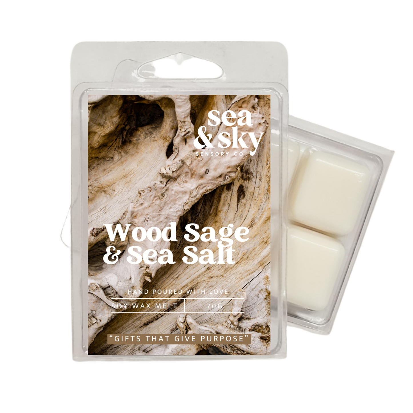 Wood Sage & Sea Salt- Soy Wax Melt