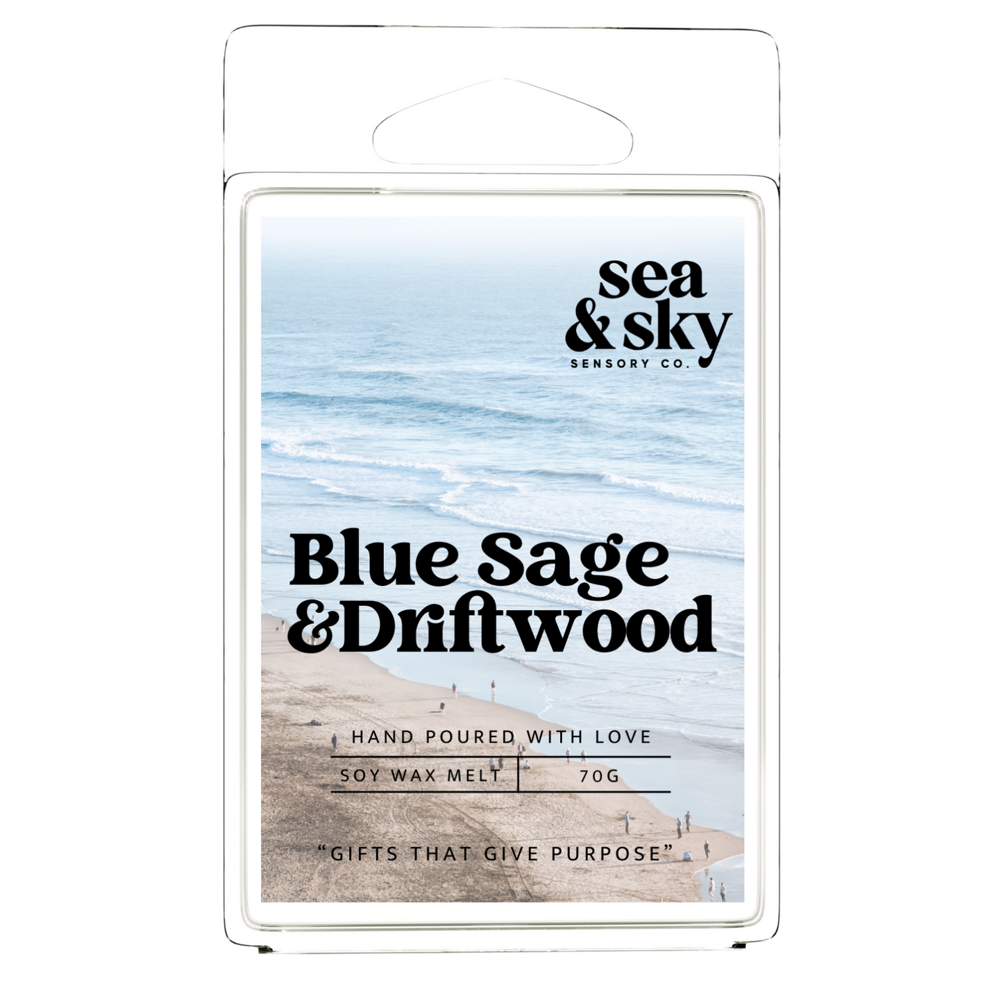 Blue Sage & Driftwood - Soy Wax Melt