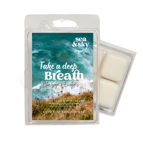 Take a deep breath - Blue sage & Eucalyptus Soy wax melts