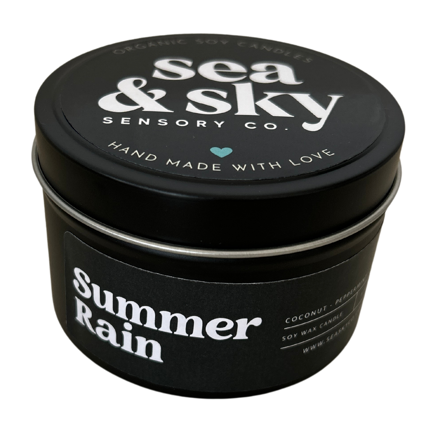 Summer Rain Travel Tin Candle