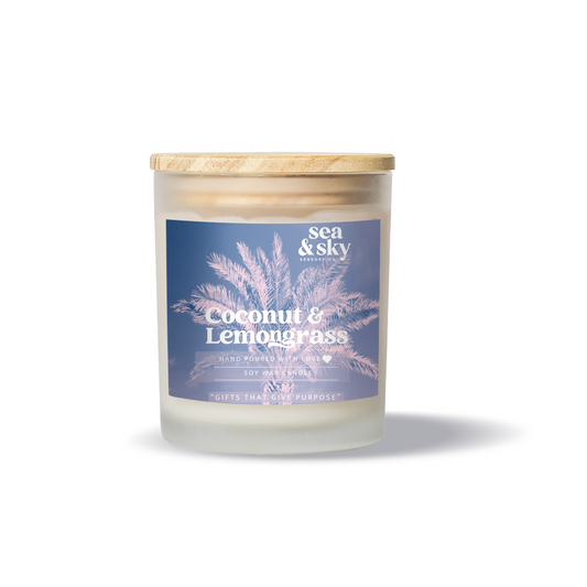 Coconut & Lemongrass Soy Wax Candle