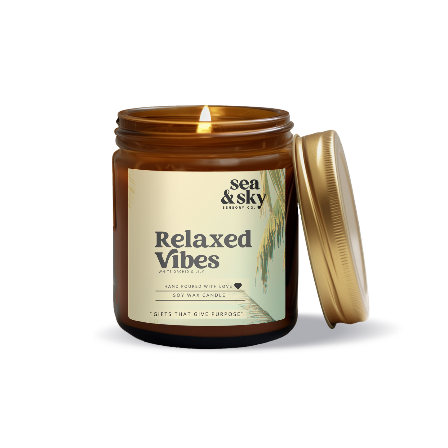 Relaxed Vibes Candle Jar